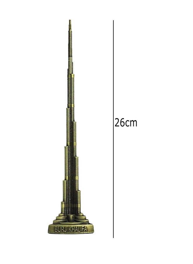 ARTBUG Dubai Burj Khalifa Monument Miniature Showpiece, Replica, Metal, 26 cm - Image 2